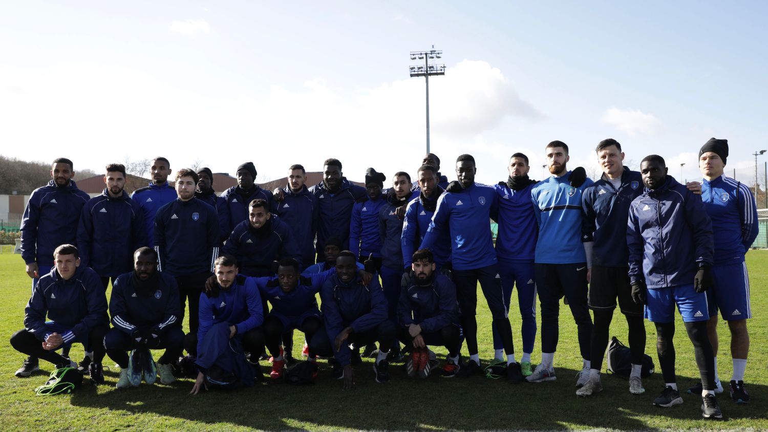L'effectif du FC Versailles 78 prépare son futur match de Coupe de France.